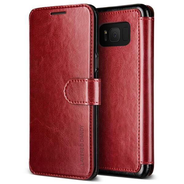 VRS Design Galaxy S8 ile Uyumlu Layered Dandy Kılıf Wine