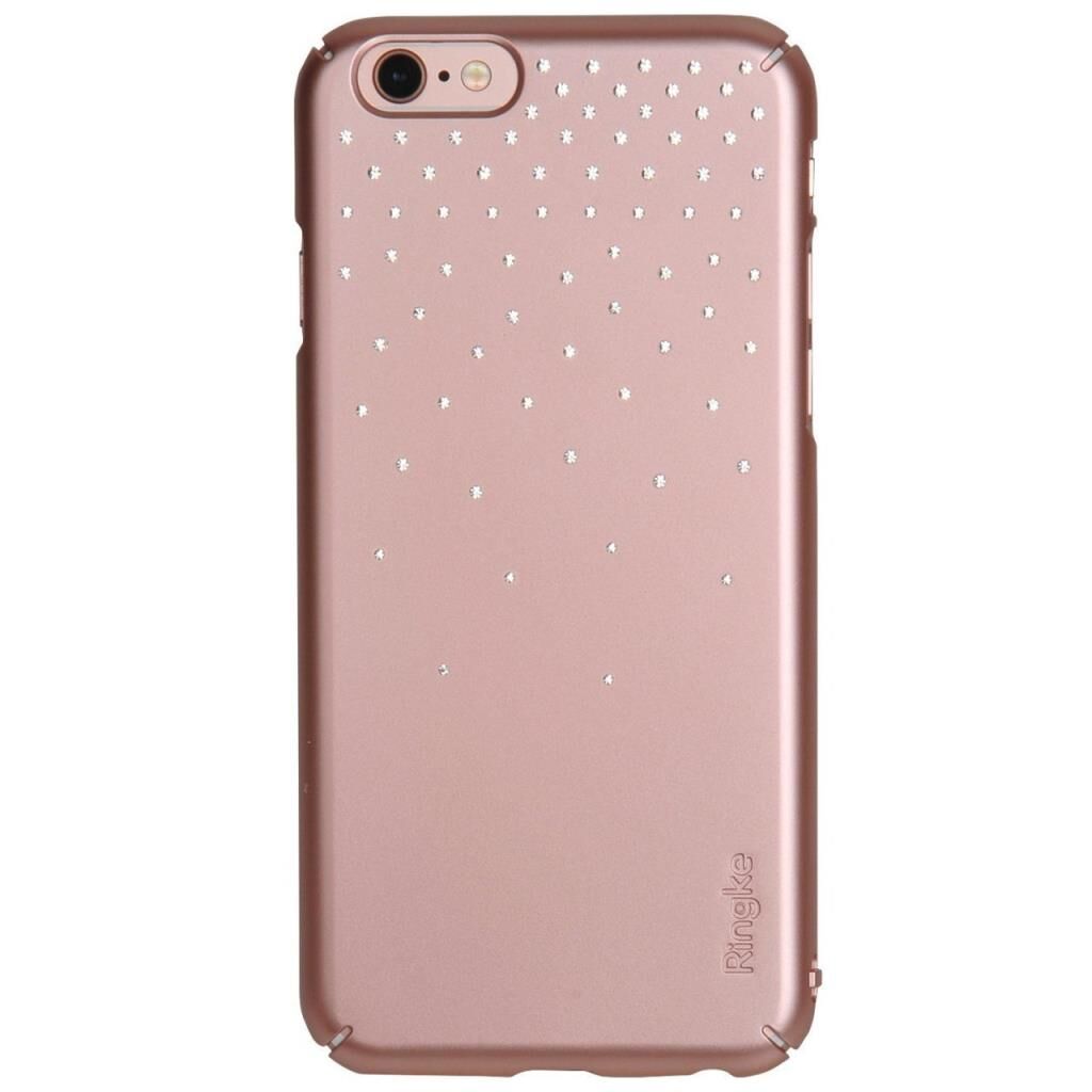 Ringke Noble Slim iPhone 6s/ 6 ile Uyumlu Taşlı Kılıf 4 Tarafı Saran Tam Koruma Rose Gold