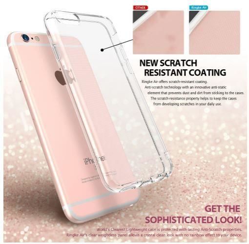 Ringke Air iPhone 6s Plus/ 6 Plus ile Uyumlu KIlıf Smoke Black