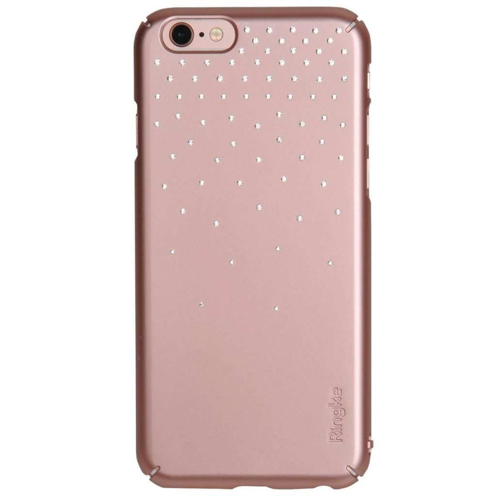 Ringke Noble Slim iPhone 6s Plus/ 6 Plus ile Uyumlu Taşlı Kılıf 4 Tarafı Saran Tam Koruma Rose Gold