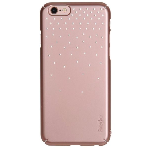 Ringke Noble Slim iPhone 6s Plus/ 6 Plus ile Uyumlu Taşlı Kılıf 4 Tarafı Saran Tam Koruma Rose Gold