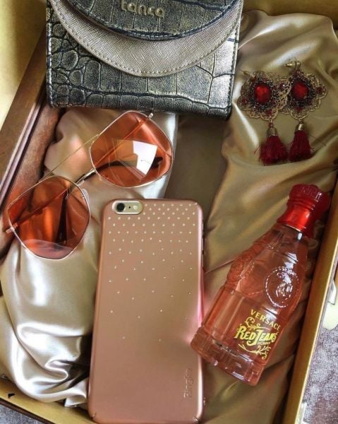 Ringke Noble Slim iPhone 6s Plus/ 6 Plus ile Uyumlu Taşlı Kılıf Rose Gold