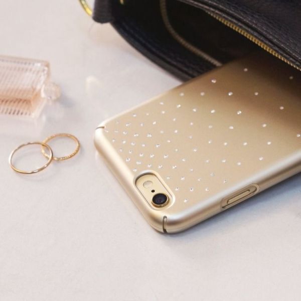 Ringke Noble Slim iPhone 6s Plus/ 6 Plus ile Uyumlu Taşlı Kılıf 4 Tarafı Saran Tam Koruma Rose Gold