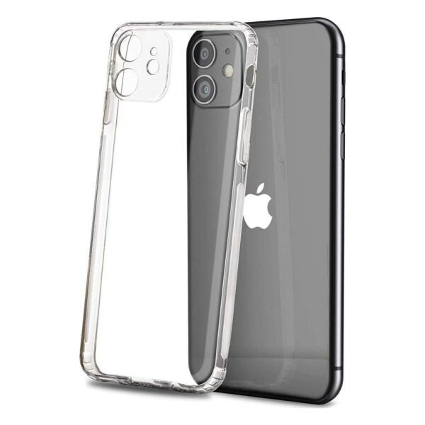 iPhone 11 ile Uyumlu Kamera Korumalı Silikon Kılıf Şeffaf