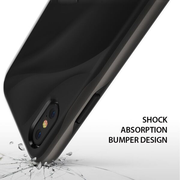 Ringke Wave iPhone X ile Uyumlu KIlıf Metallic Chrome