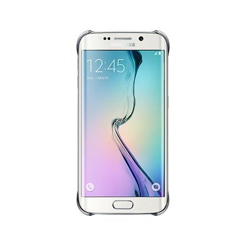 Galaxy S6 Edge ile Uyumlu Clear Cover Gri EF-QG925BSEGWW (Out)