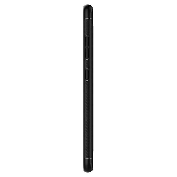 Spigen Galaxy A51 ile Uyumlu Kılıf Rugged Armor Matte Black