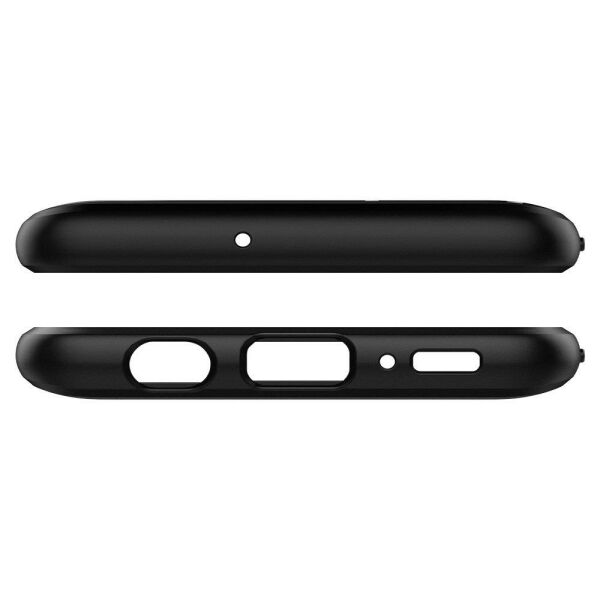 Spigen Galaxy A51 ile Uyumlu Kılıf Rugged Armor Matte Black