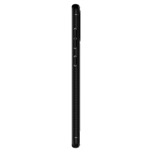 Spigen Galaxy A71 ile Uyumlu Kılıf Rugged Armor Matte Black