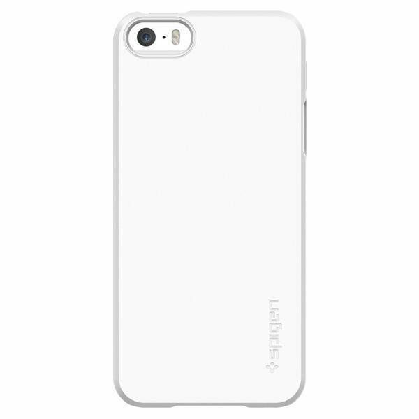 Spigen iPhone 5,5s,SE ile Uyumlu Kılıf Thin Fit Shimmery White