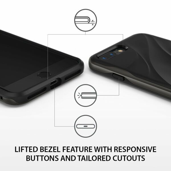 Ringke Wave iPhone 7/8 Plus ile Uyumlu KIlıf Metallic Chrome Tam Koruma PC&TPU Ergomomik İnce Tasarım