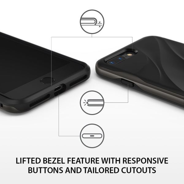Ringke Wave iPhone 7/8 Plus ile Uyumlu KIlıf Metallic Chrome Tam Koruma PC&TPU Ergomomik İnce Tasarım