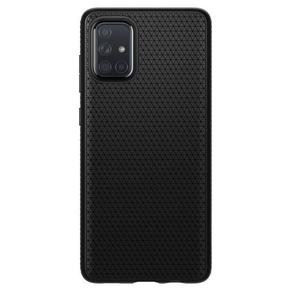 Spigen Galaxy A71 ile Uyumlu Kılıf Liquid Air Matte Black