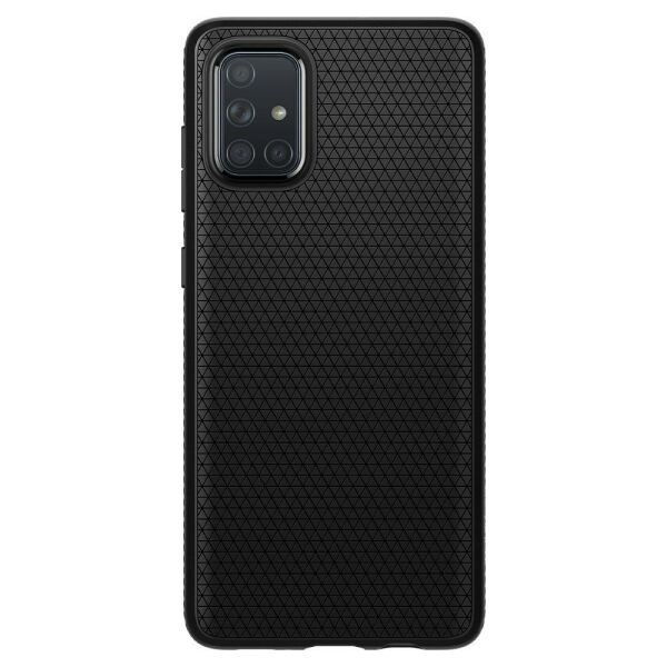 Spigen Galaxy A71 ile Uyumlu Kılıf Liquid Air Matte Black