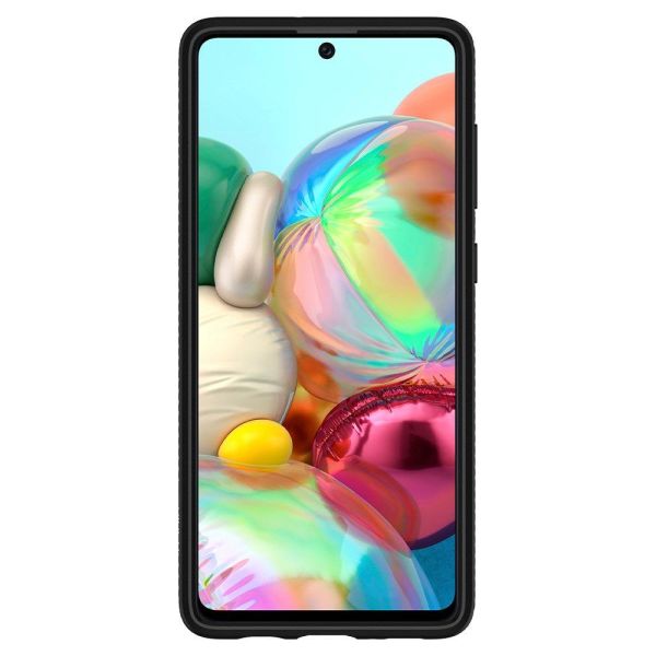 Spigen Galaxy A71 ile Uyumlu Kılıf Liquid Air Matte Black