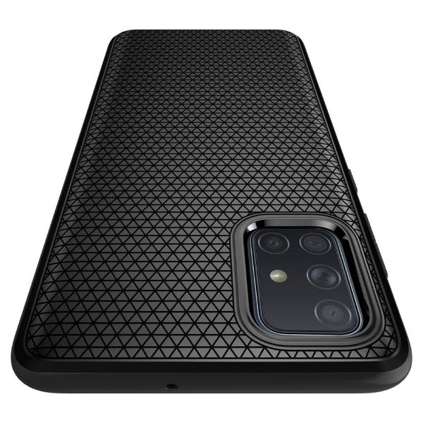 Spigen Galaxy A71 ile Uyumlu Kılıf Liquid Air Matte Black