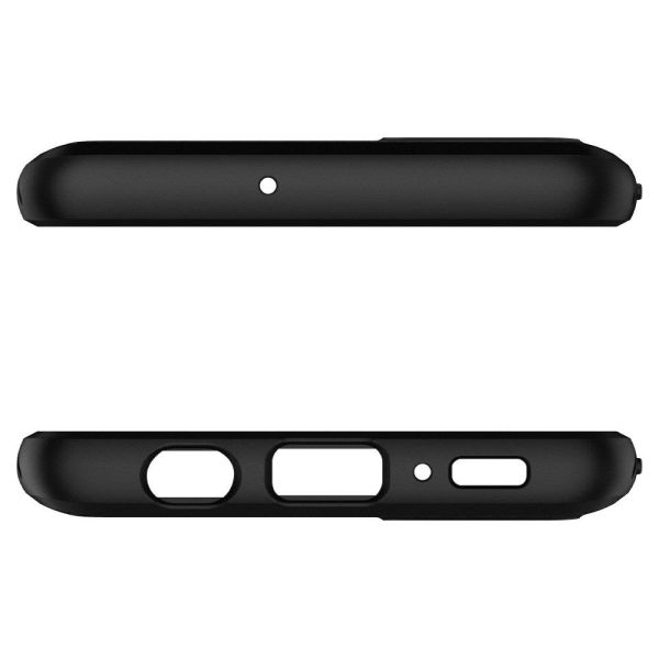 Spigen Galaxy A71 ile Uyumlu Kılıf Liquid Air Matte Black
