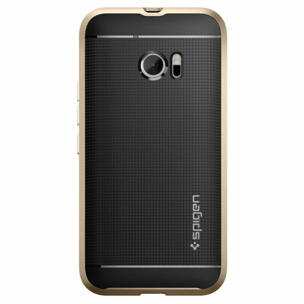 Spigen 10 ile Uyumlu Kılıf Neo Hybrid Champagne Gold