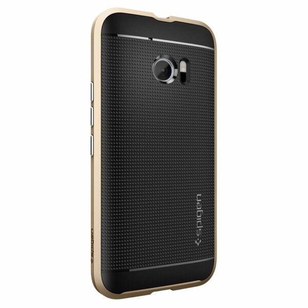 Spigen 10 ile Uyumlu Kılıf Neo Hybrid Champagne Gold