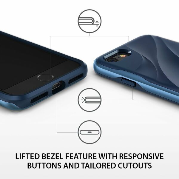 Ringke Wave iPhone 7/8 ile Uyumlu KIlıf Coastal Blue