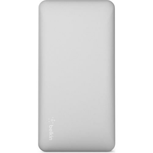 Belkin 10000 mAh Çift Çıkışlı Hızlı Powerbank Taşınabilir Şarj Cihazı (2.4A ve 3.4A) Gümüş