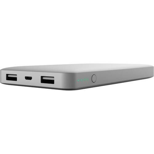 Belkin 10000 mAh Çift Çıkışlı Hızlı Powerbank Taşınabilir Şarj Cihazı (2.4A ve 3.4A) Gümüş