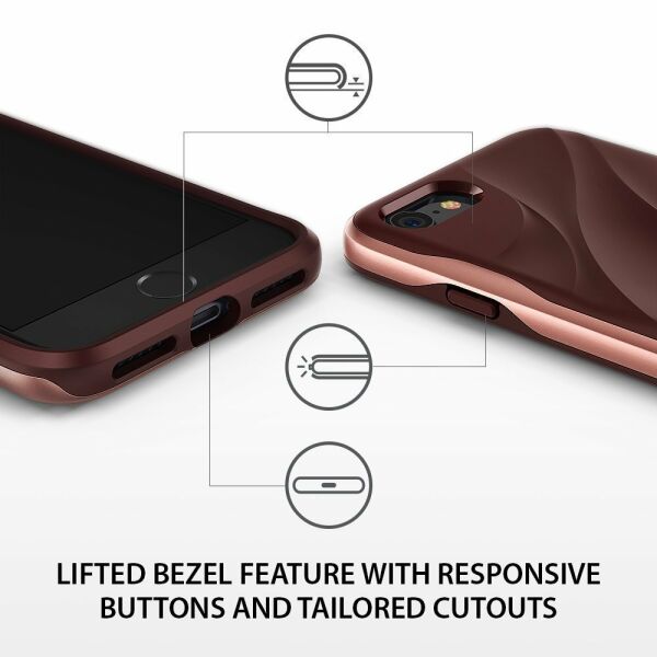 Ringke Wave iPhone 7/8 ile Uyumlu KIlıf Rose Blush