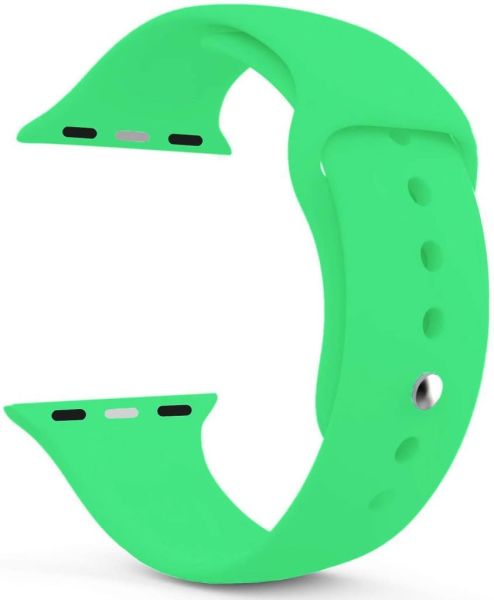 Apple Watch ile Uyumlu Series 3 42mm Silikon Kordon Yeşil