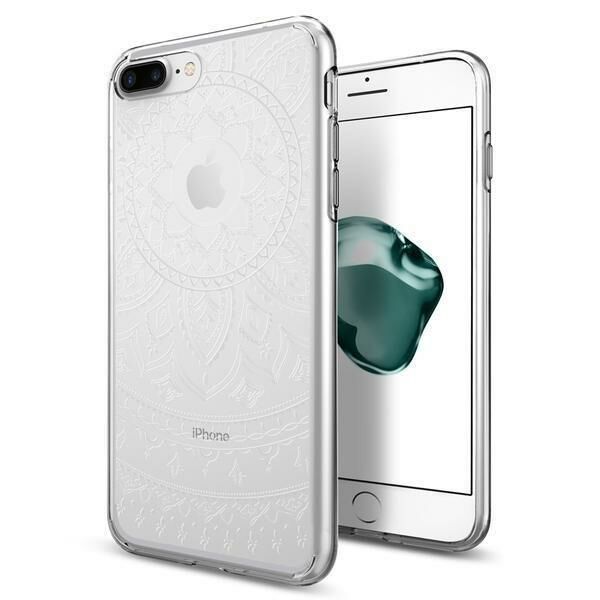 Spigen iPhone 7 Plus / 8 Plus ile Uyumlu Kılıf Liquid Crystal Shine Series Shine Clear