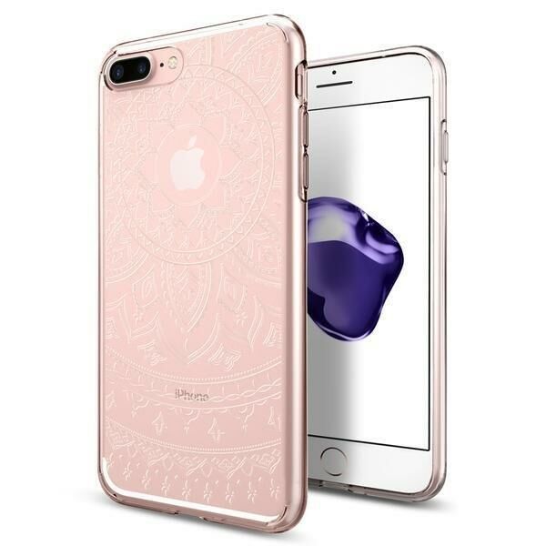 Spigen iPhone 7 Plus / 8 Plus ile Uyumlu Kılıf Liquid Crystal Shine Series Shine Clear