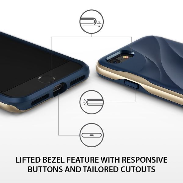 Ringke Wave iPhone 7/8 ile Uyumlu KIlıf Marina Gold