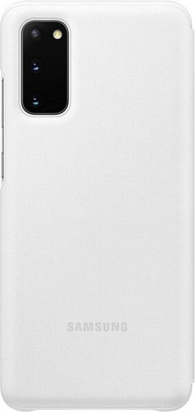 Galaxy S20 ile Uyumlu LED View Kılıf Beyaz EF-NG980PWEGTR