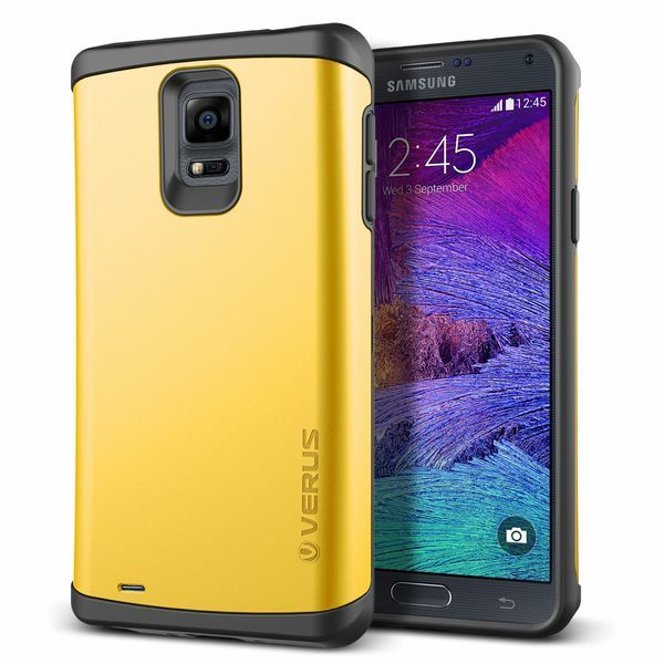 Verus Galaxy Note 4 ile Uyumlu Damda Veil Kılıf Special Yellow