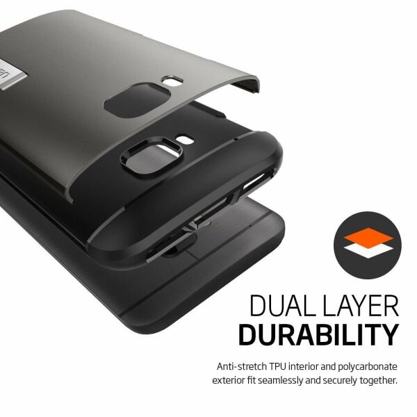Spigen One M9 ile Uyumlu Kılıf Slim Armor Gun Metal
