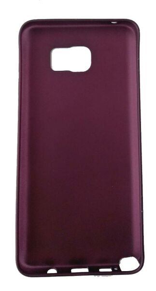 Jopus Galaxy Note 5 ile Uyumlu Soft Oil Silikon Kılıf Mor JS-108