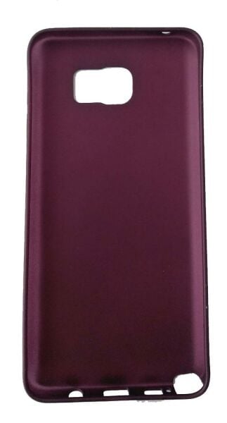 Jopus Galaxy Note 5 ile Uyumlu Soft Oil Silikon Kılıf Mor JS-108