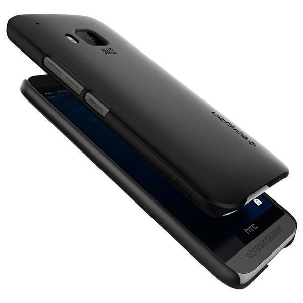 Spigen One M9 ile Uyumlu Kılıf Thin Fit Ultra İnce Smooth Black