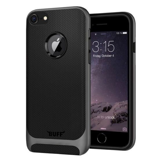 Buff iPhone 7 ile Uyumlu New Armor Kılıf Space Gray