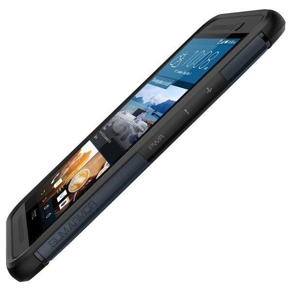 Spigen One M9 ile Uyumlu Kılıf Slim Armor Metal Slate