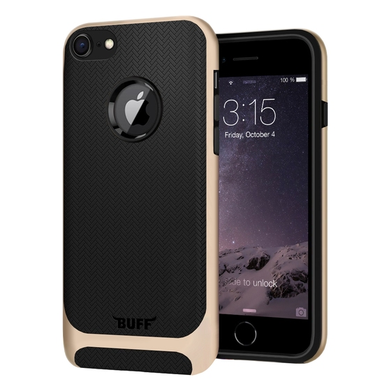 Buff iPhone 7 ile Uyumlu New Armor Kılıf Gold