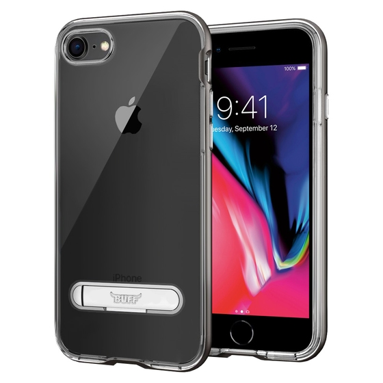 Buff iPhone 8/7 ile Uyumlu Air Bumper Kılıf Space Gray