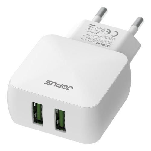 Jopus Universal Lightning JO-DU01 Dualm 2in1 2,4 A Şarj Seti Beyaz