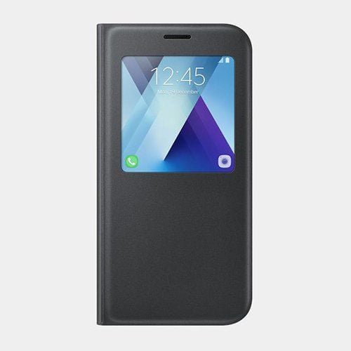 Galaxy A7(2017) ile Uyumlu S View Cover Siyah EF-CA720PBEGWW