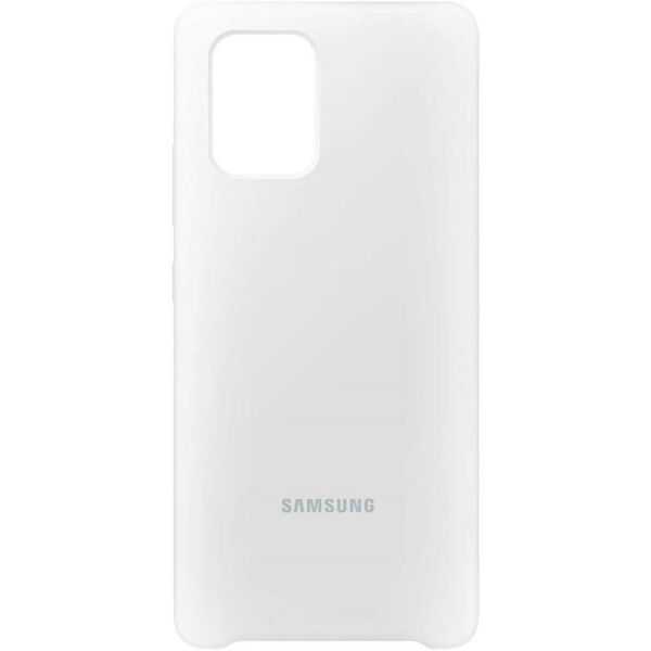 Galaxy S10 Lite ile Uyumlu Silikon Kılıf Beyaz EF-PG770TWEGWW