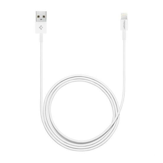 Spigen Essential Lightning Şarj ve Data Kablo (1 Metre) MFI Lisanslı Made For Apple C10LS Beyaz