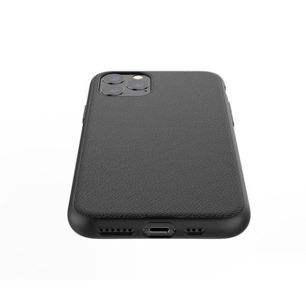 iPhone 11 Pro ile Uyumlu X-Doria Dash Air Serisi Gerçek Deri Kılıf Siyah