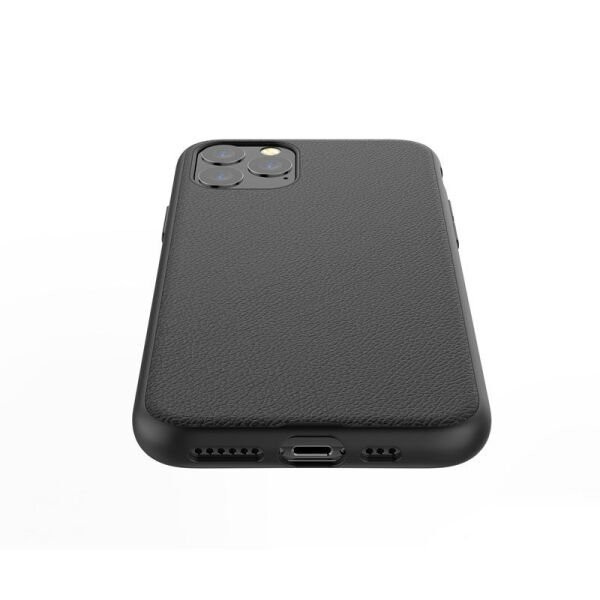 iPhone 11 Pro ile Uyumlu X-Doria Dash Air Serisi Gerçek Deri Kılıf Siyah