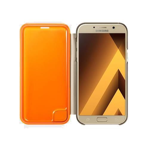 Galaxy A5(2017) ile Uyumlu Neon Flip Cover Altın EF-FA520PFEGWW