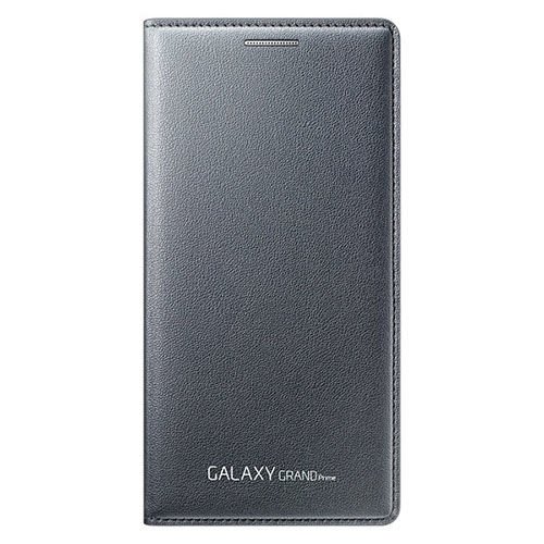 Galaxy Grand Prime ile Uyumlu Kılıf Flip Wallet Siyah EF-WG530BS (Out)