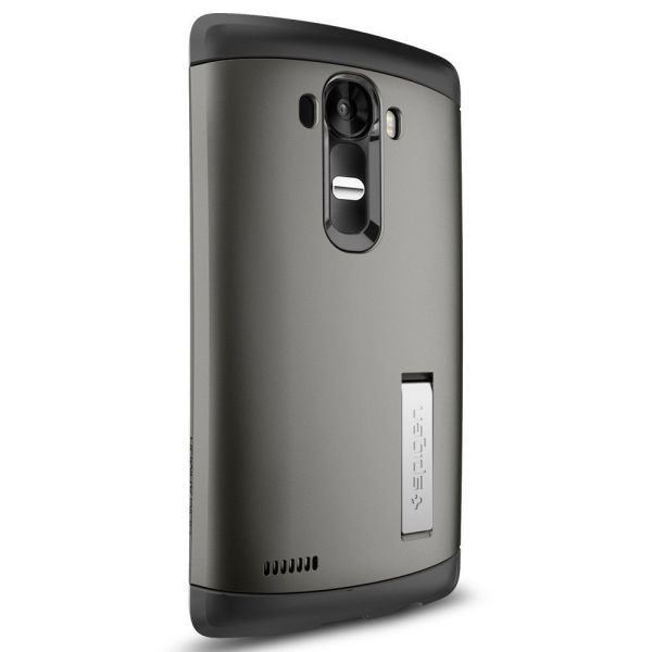Spigen G4 ile Uyumlu Kılıf Slim Armor Gun Metal